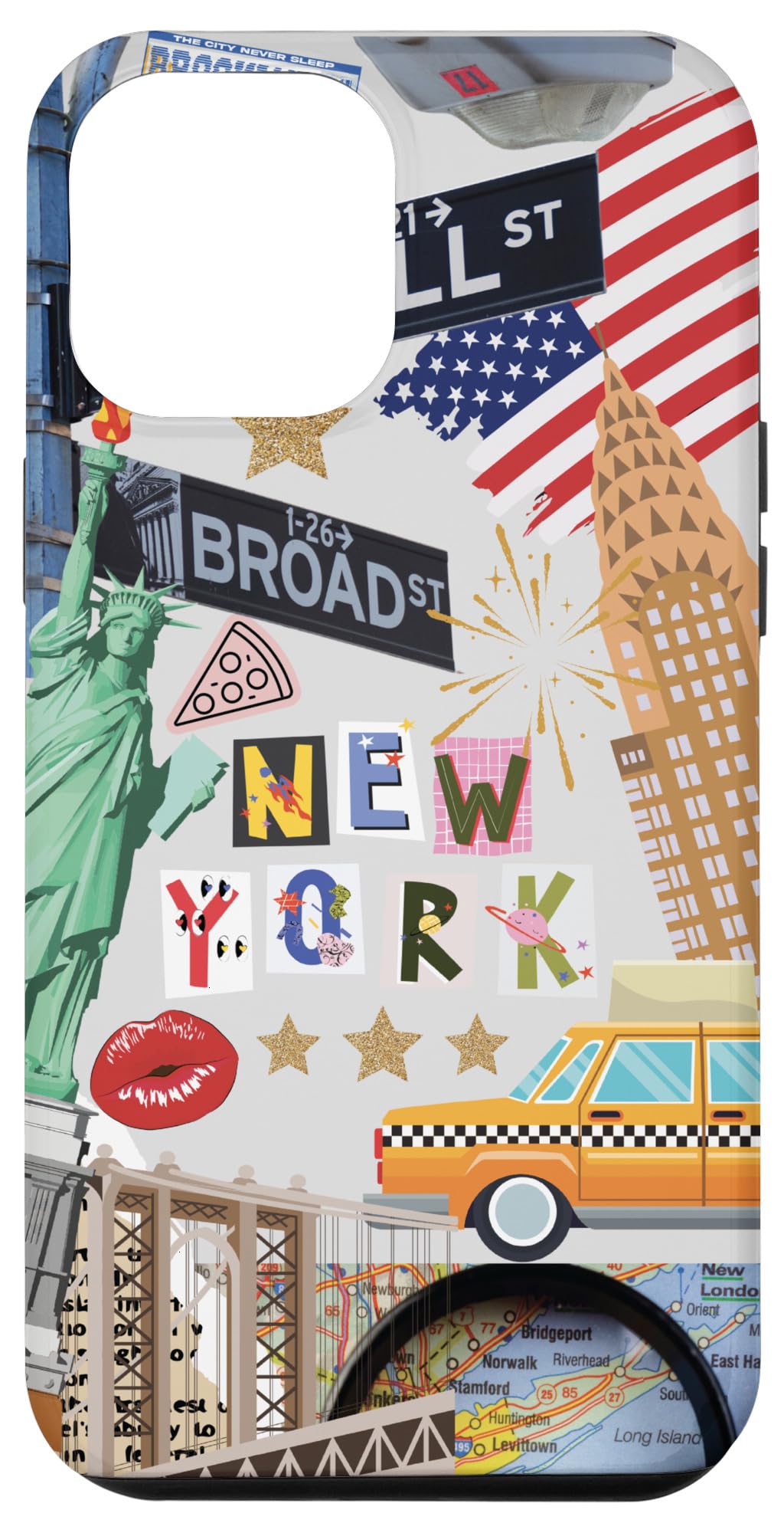 iPhone 15 Pro Max NY Cool Retro Design Case