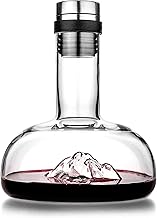 Luxbe - Wine Decanter Aerator 54-Ounces - Crystal Glass - Lead Free - Premium Carafe with Accessories for Red Wine Decanting