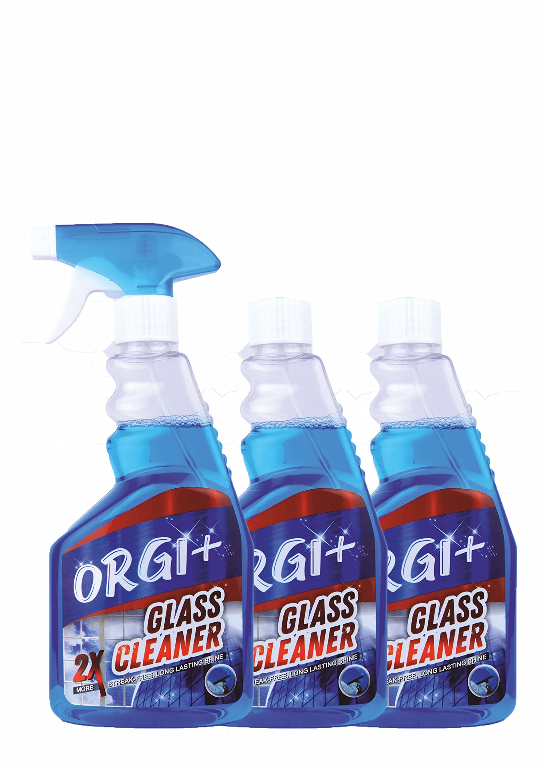 ORGI+ Glass Cleaner Spray - 450ML (Pack of 3)