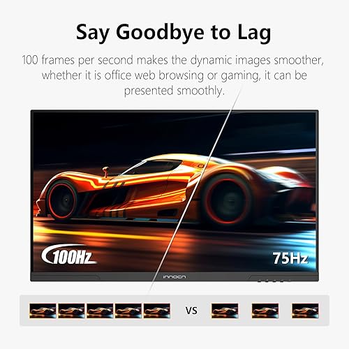 Miniatura 5 de INNOCN Monitor de computadora de oficina ultra delgado de 24 pulgadas Full HD 1920 x 1080p 100Hz, tecnología FreeSync, 99% sRGB, USB tipo C, HDMI,