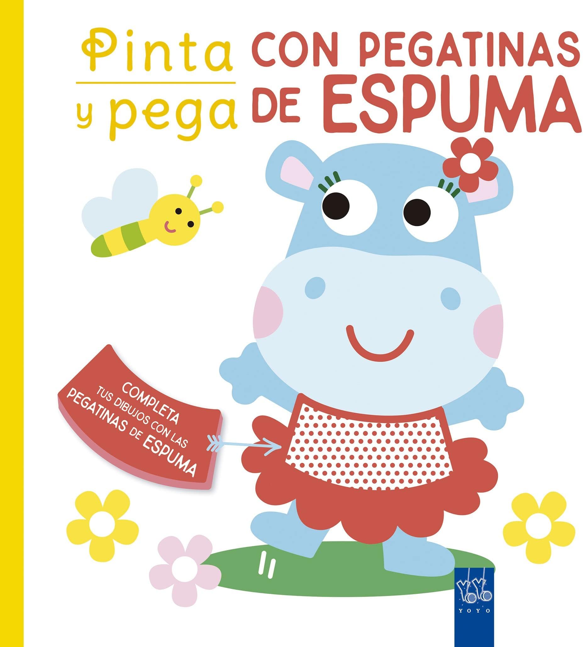 Pinta y pega con pegatinas de espuma. Amarillo