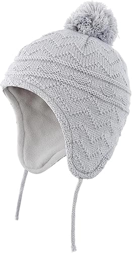 Connectyle - Gorro de invierno con forro polar para niños y niñas