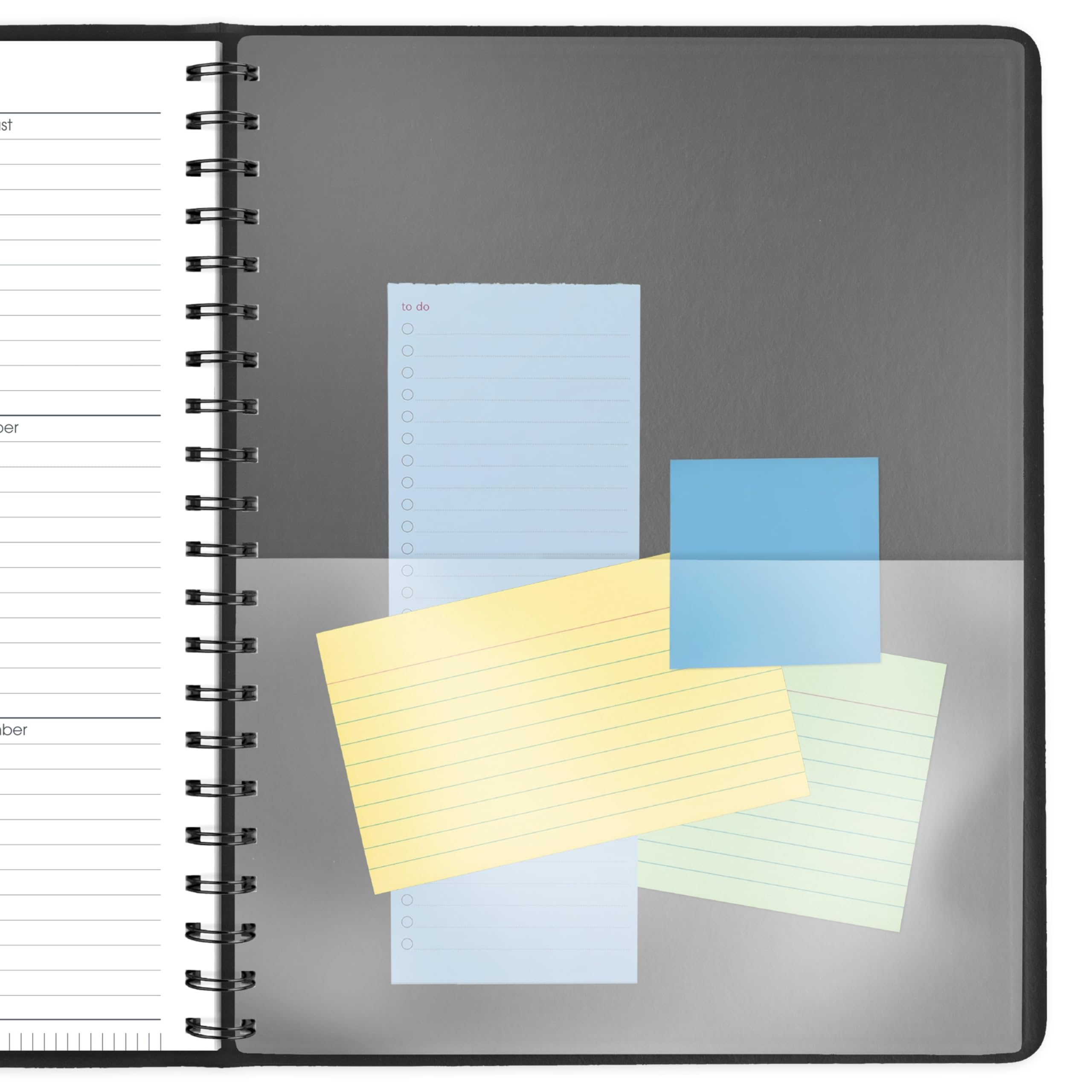 AT-A-GLANCE Agenda giornaliera 2026, 21,6 x 27,9 cm, grande, otto persone, set di due volumi, nero (702120526)