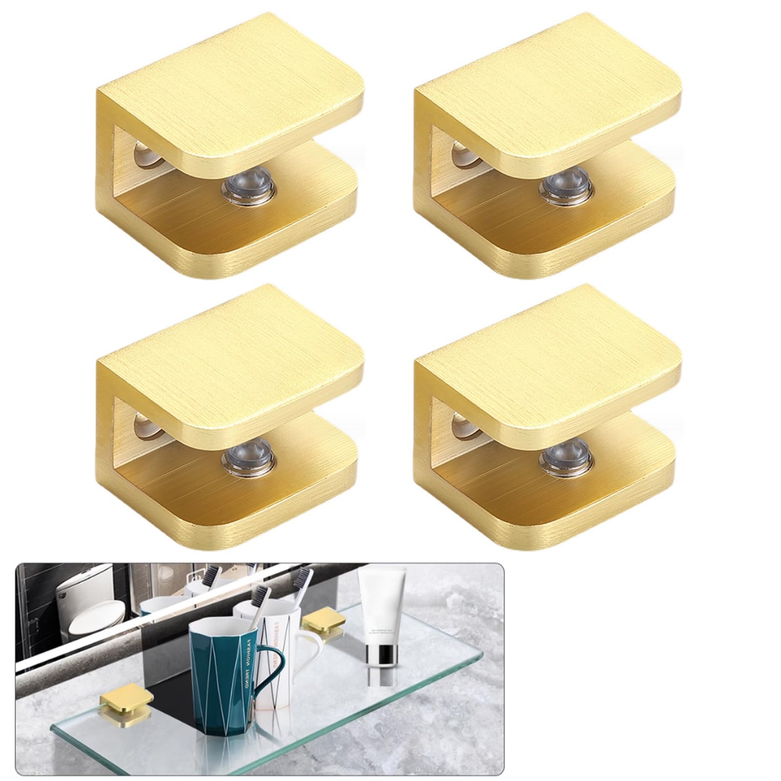 Shower Door Clips - No Drill Installation -1 Shower Door Clips - No Drill Installation -1