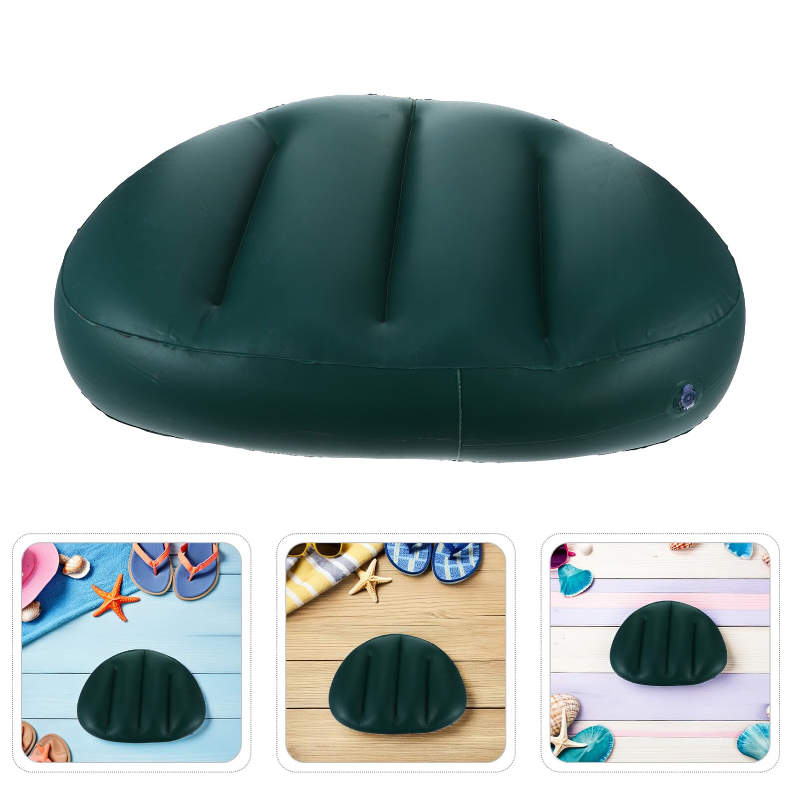 DECHOUS 5 Stück Aufblasbares Kajak Sitzkissen Ergonomisches PVC Bootspolster mit Schnellem Aufblasen Faltbar und Tragbar für Kajak Kanu Angeln und Outdoor Wassersport