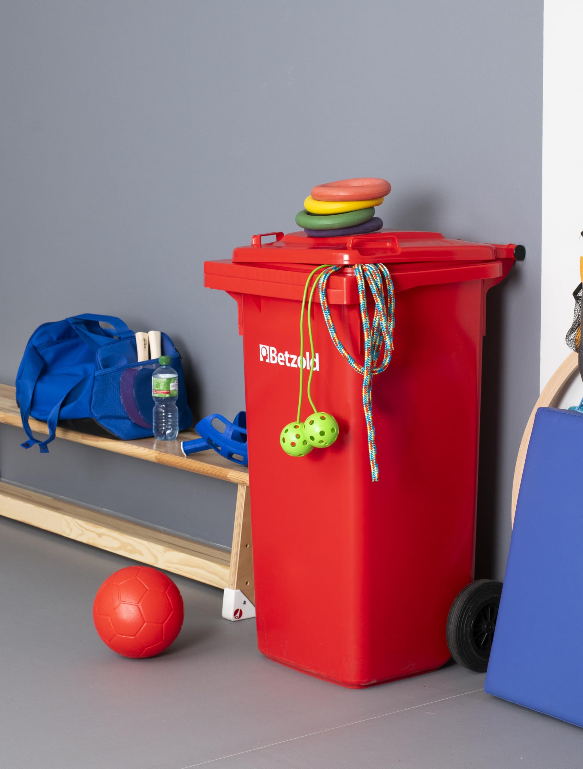 Betzold Aktivitäts- und Pausentonne - 44-teiliges Set für Mind. 80 Lernende Indoor Outdoor
