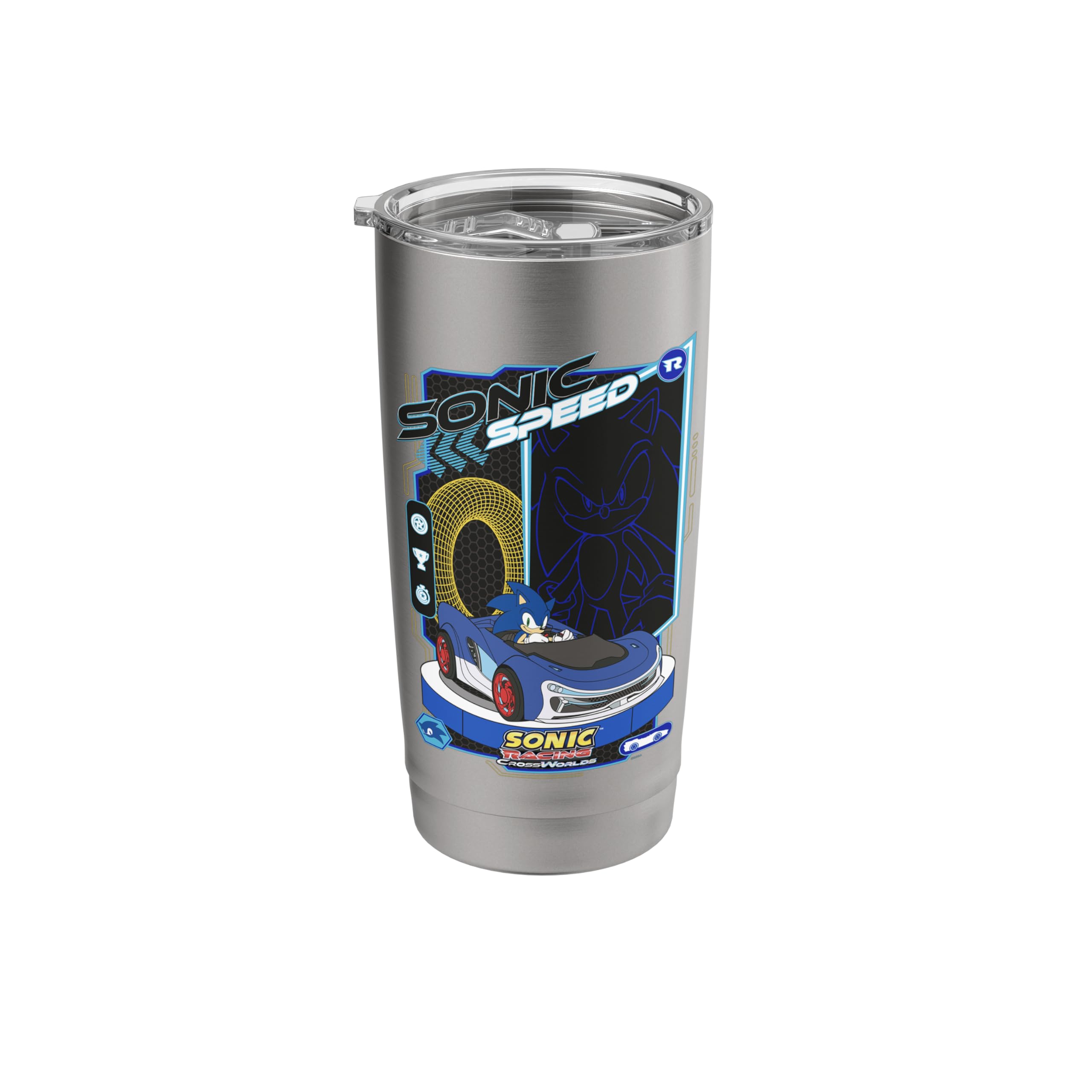 Sonic Racing CrossWorlds - Sonic the Hedgehog "Sonic Speed" Stainless Steel Insulated Tumbler