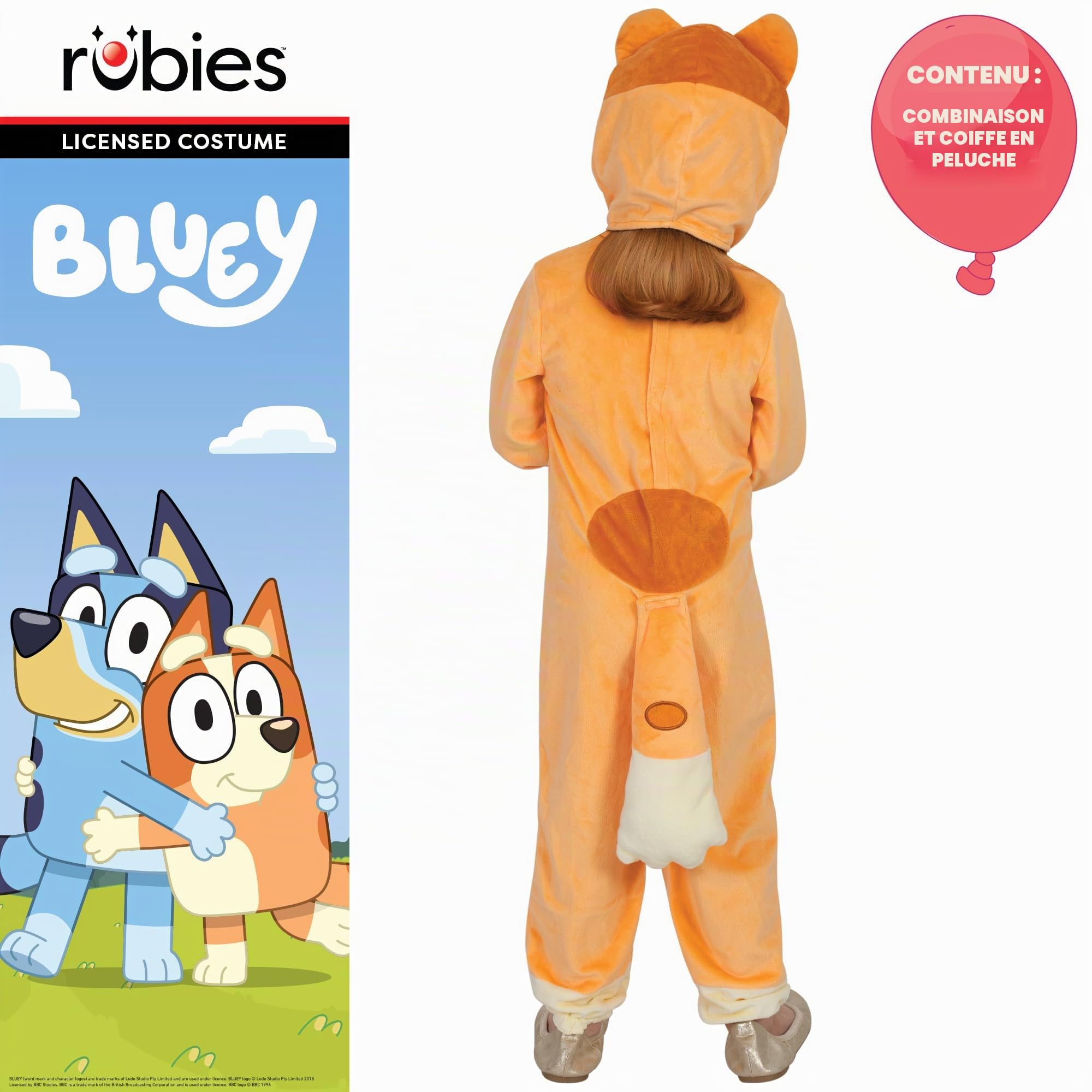 Rubies Official Bluey Bingo Child Costume, Kids Fancy Dress, Size 3-4