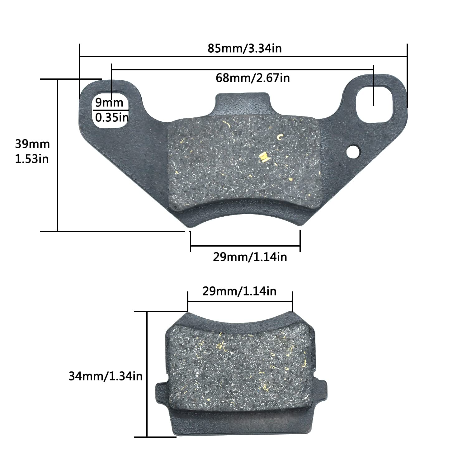 Bremsbeläge Für ATV Scheibenbremsen – Passend Für Taotao, Yamoto, Redcat 50-150cc, Set Für ATA125D, TForce