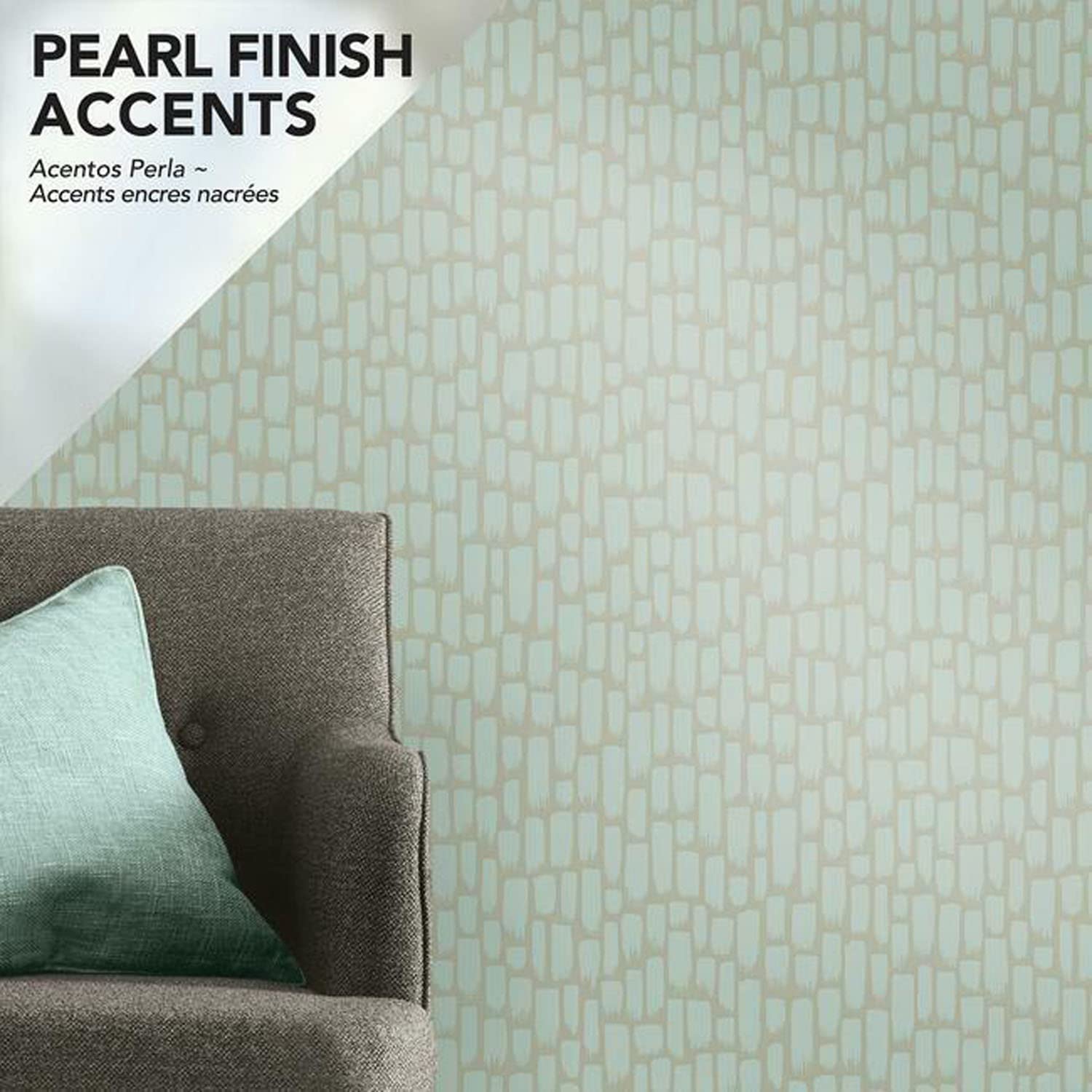 RoomMates RMK11491WP Green Sumi-E Peel and Stick Wallpaper, 20.7 x 40.6 cm - Image 2