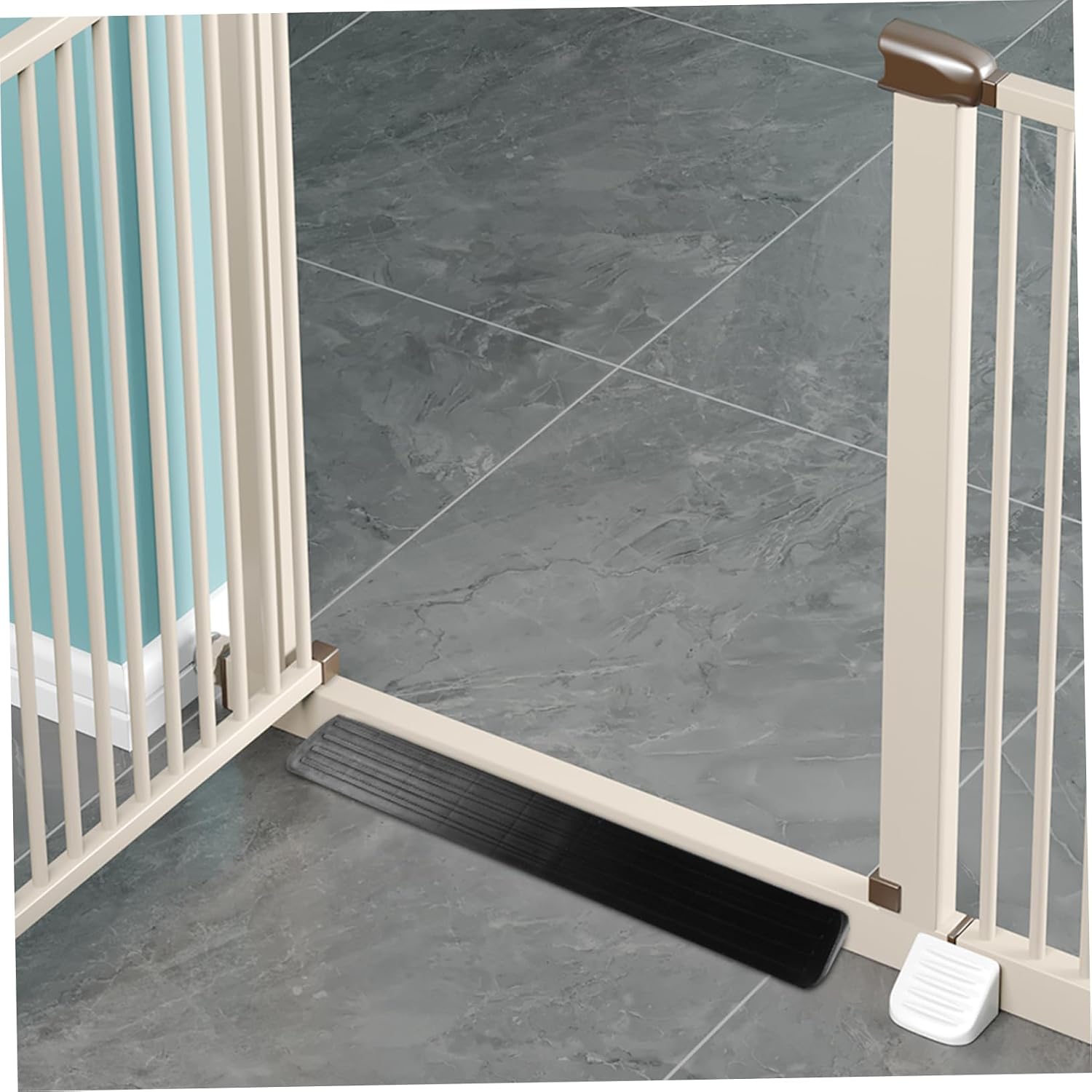 Generic 2pcs Safety Gate Ramp Accessories Plates for Doorway Pet Gates Height Gap Transition Support and Pet Barriers