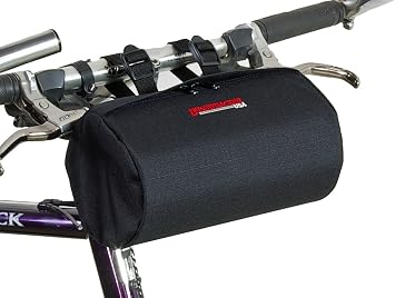 Bushwhacker Cody Black Bicycle Handlebar & Seat Bag Versatile Cycling Pack for Bike Cylinder Storage, Saddle Bag for Front or Rear Accessories, Ideal for Commuting and Outdoor Adventures