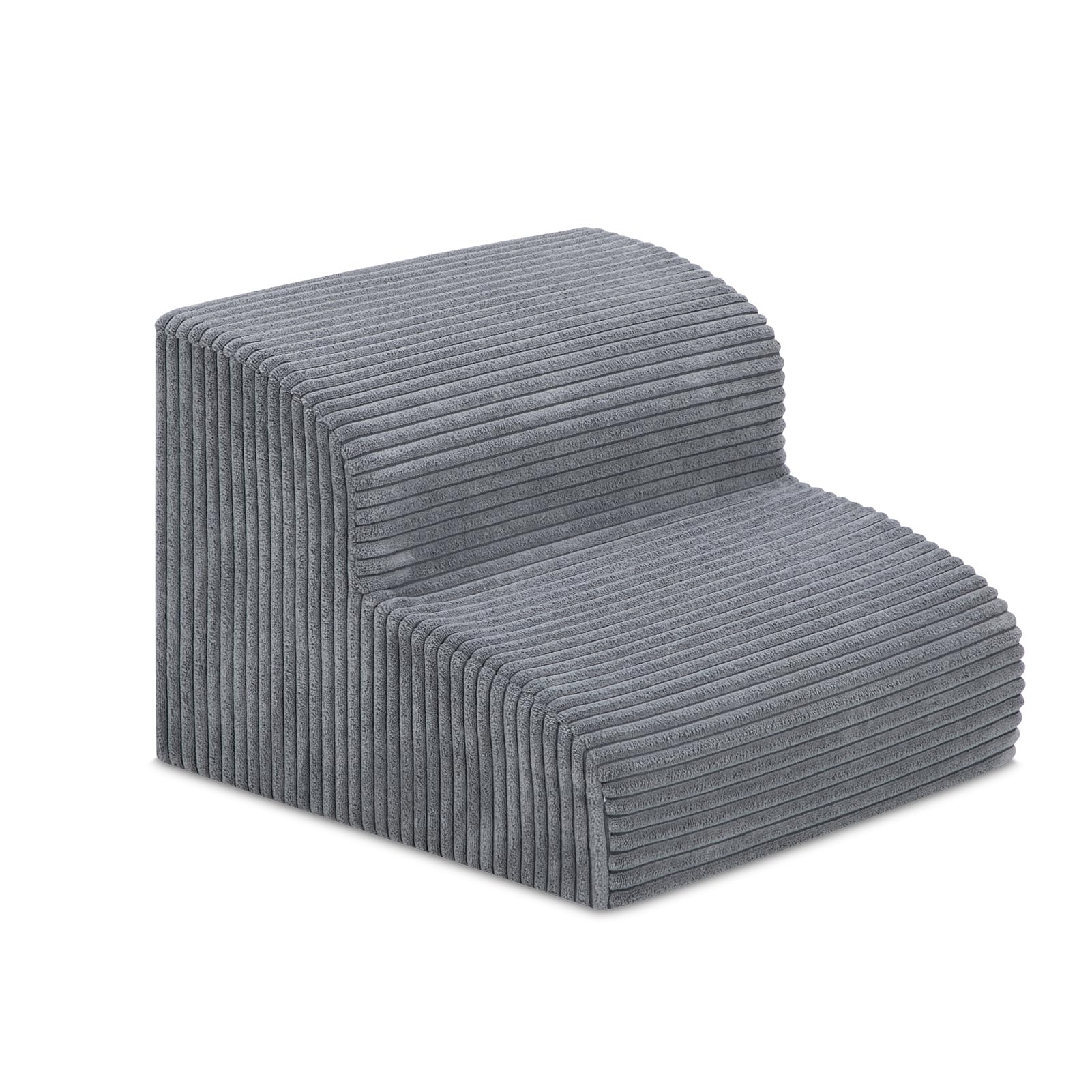 Dog Stairs & Steps for High Beds, 2 Steps High Density Foam Waterproof Dog Ramp for Small Dogs and Cats, Pet Stairs with Removable Washable Cover for Bed, Couch, Sofa and Car (H: 11.8")OEKO-TEX STANDARD 100