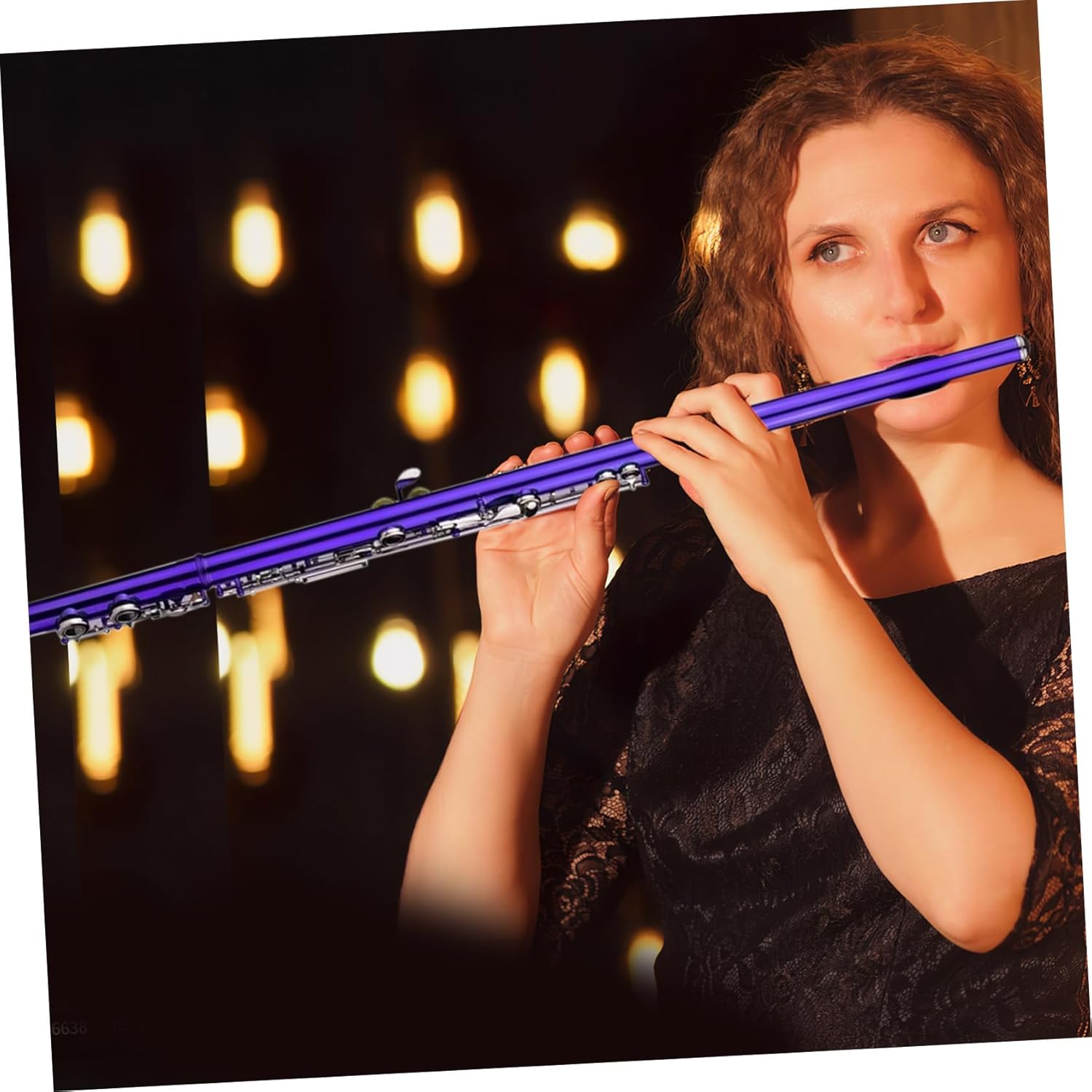 C Flute Keys Metal Flute for Beginners Intermediate School Band Practice Made of Cupronickel Case Cleaning Cloth