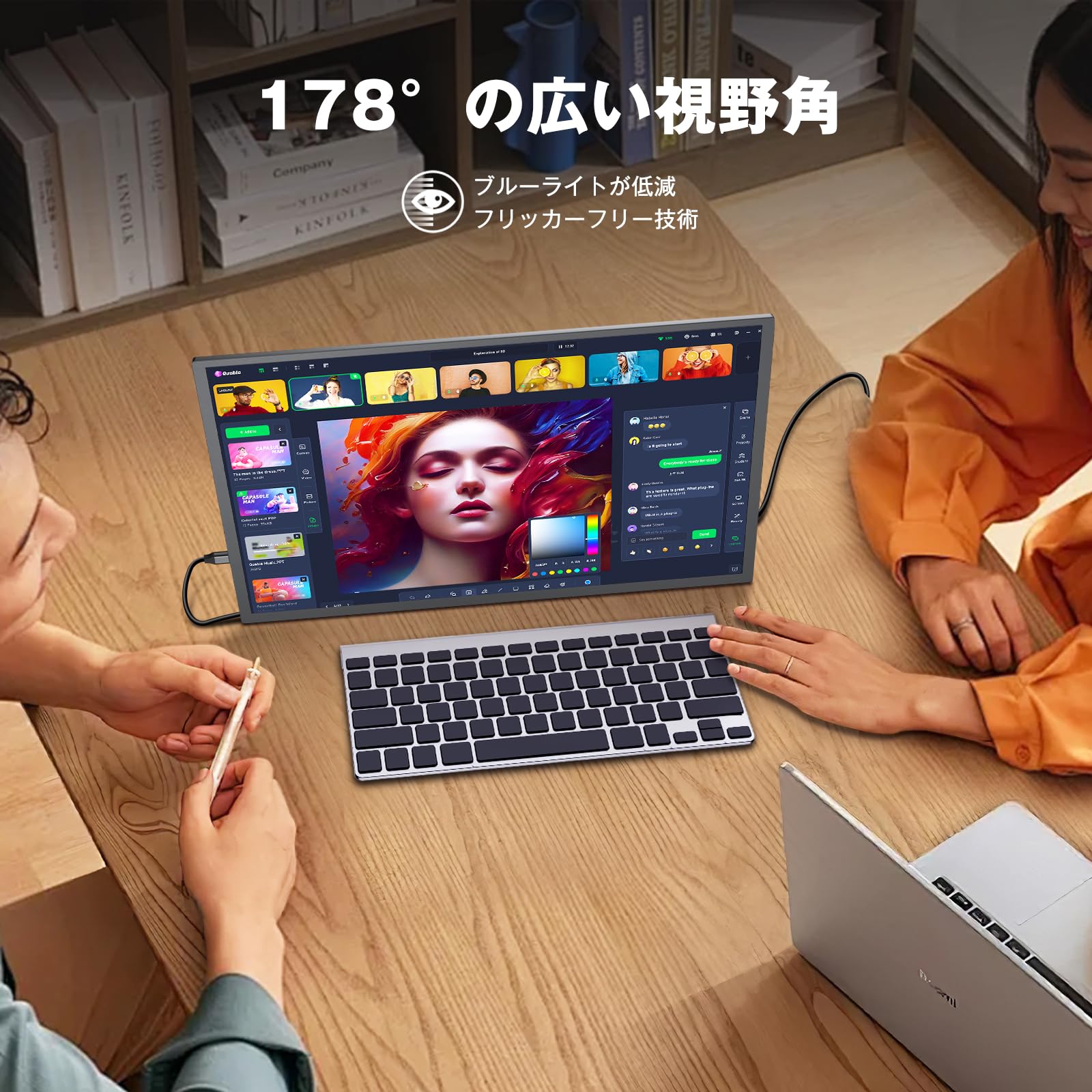 4k QLED モバイルモニター Newsoul 18.4 専用 Amazon.co.jp: 4k QLED モバイルモニター Newsoul 18.4インチ大画面