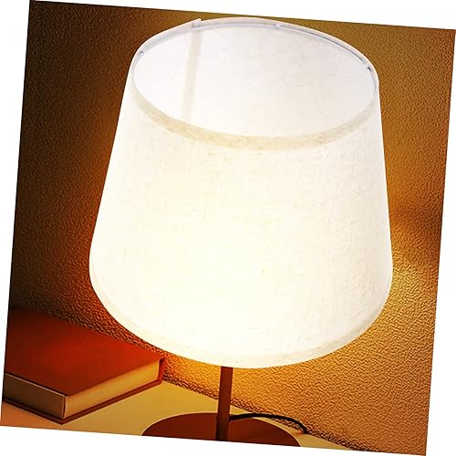 Miniatura 5 de Homoyoyo Pantalla de estilo retro de la lámpara de tela de la lámpara de lino natural decorar la pantalla de material de lino