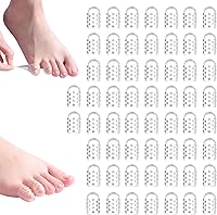 Vista 7 de Protector de dedos de silicona antifricción 2026, protectores de dedos de gel transpirables, protectores suaves y transparentes para dedos pequeños