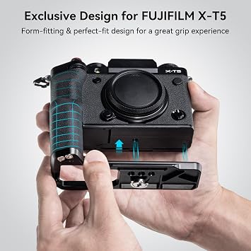 SmallRig Handgrip L-Shape Grip for FUJIFILM X-T5 with Shutter Button, Black