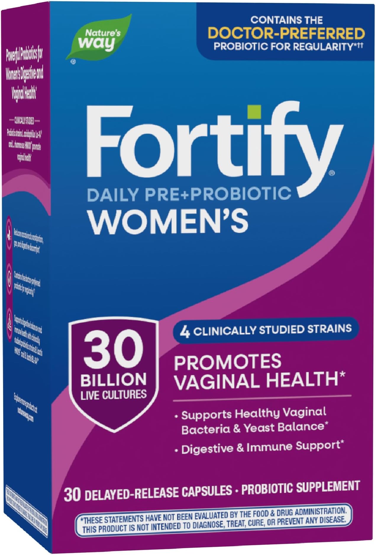 Primadophilus Fortify Probiotic for Women, 30 Caps