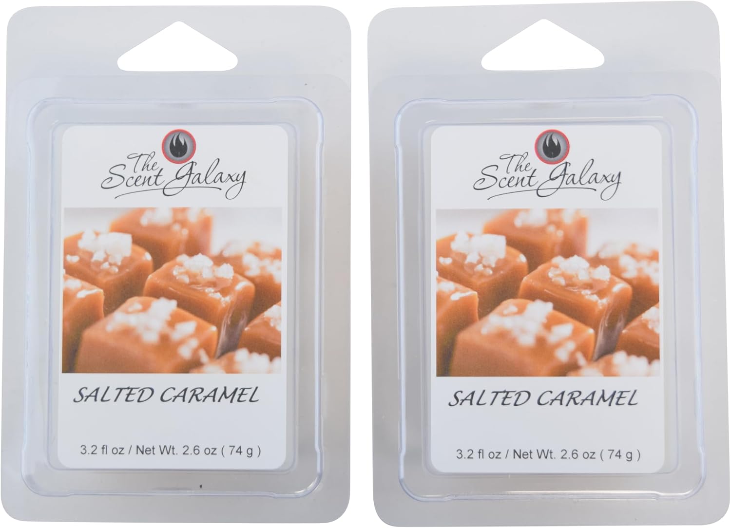 – Highly Scented Wax Melts -Hand Poured Wax Melts for Warmers, Two Pack (Salted Caramel)