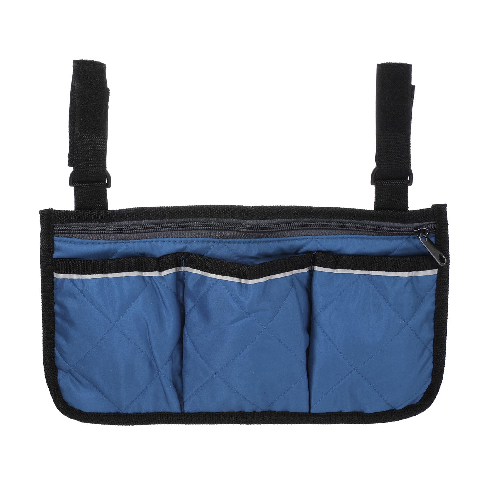 PATIKIL Beach Chair Armrest Bag, Waterproof Beach Chair Hanging Storage Pouch Arm Rest Magazine Snack Bag with 4 Pockets for Camping Outdoors