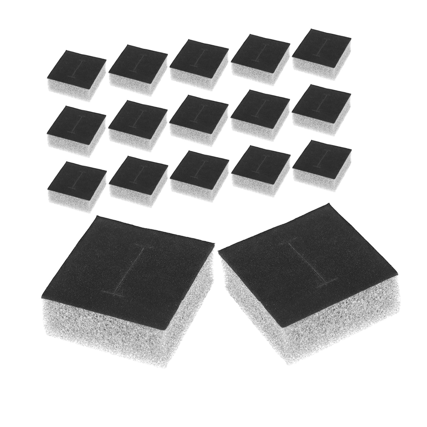 Inserts en mousse pour boîte à bijoux noire au design raffiné de 30 pièces