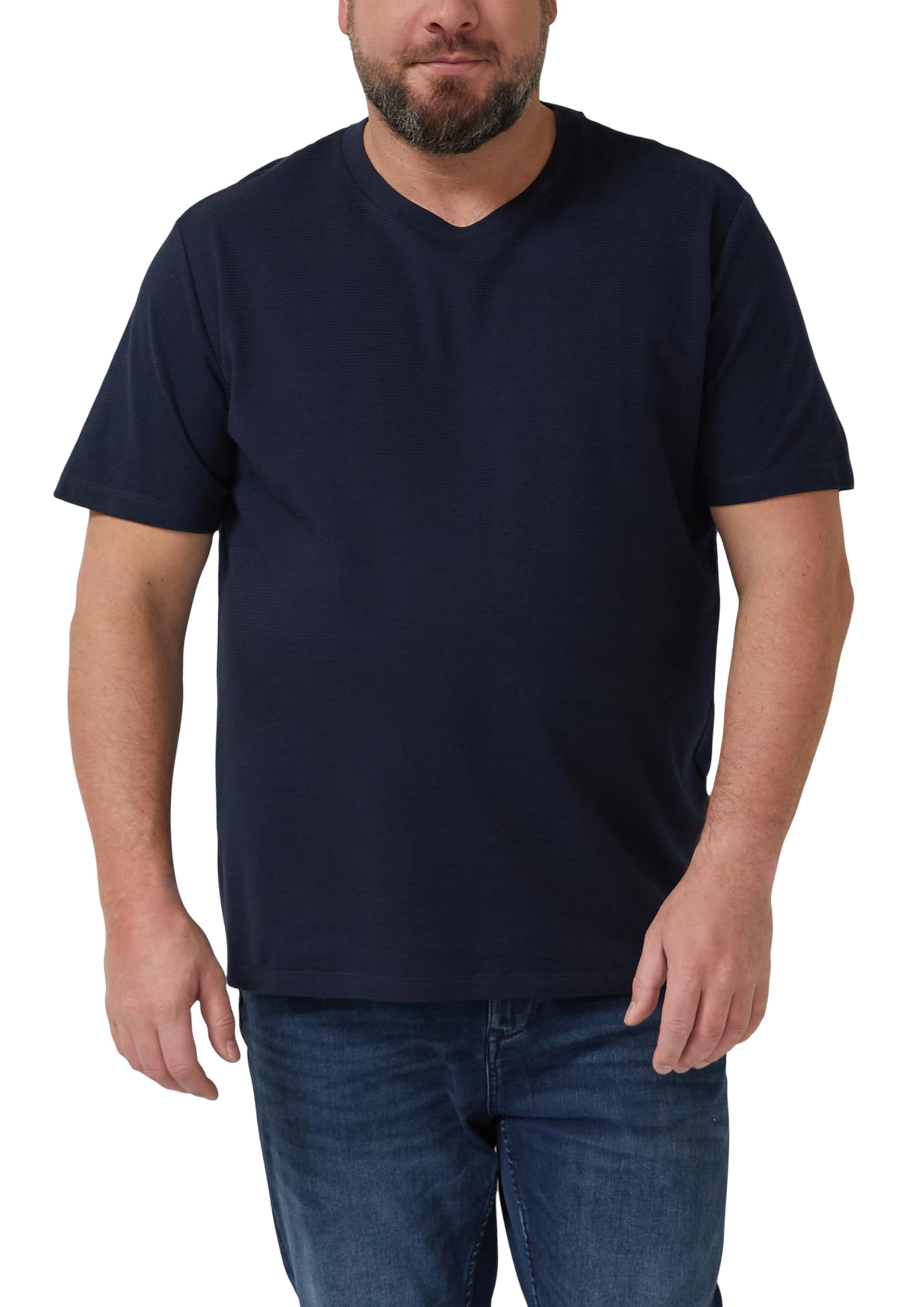 s.Oliver Strukturiertes T-Shirt aus Baumwollmix
