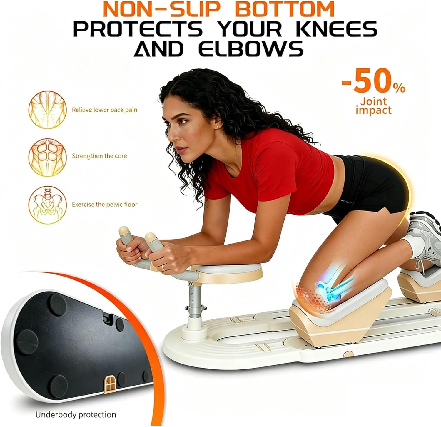 Spine Twist & Stretch Trainer Home Gym Exercise Machine, Ab & Back Stretcher for Core Lower Back Training, Spinal Decompression Machine for Office Workers and Elderly People
