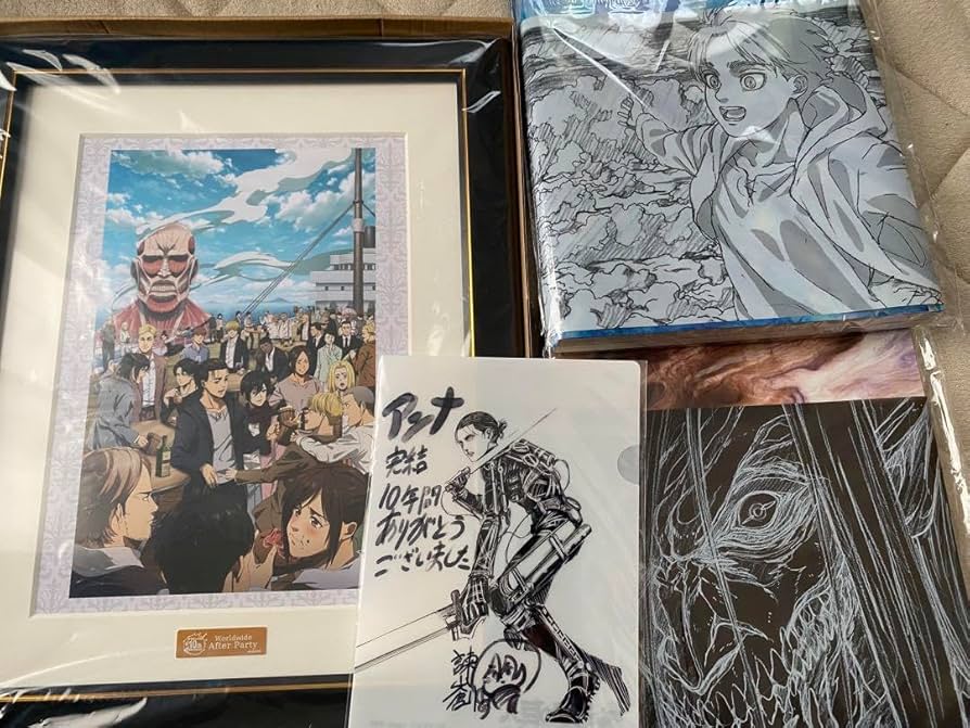 進撃の巨人　キャラファイングラフ　ワールドワイドアフターパーティー Amazon.co.jp: 進撃巨人 ワールドワイド・アフターパーティー A4