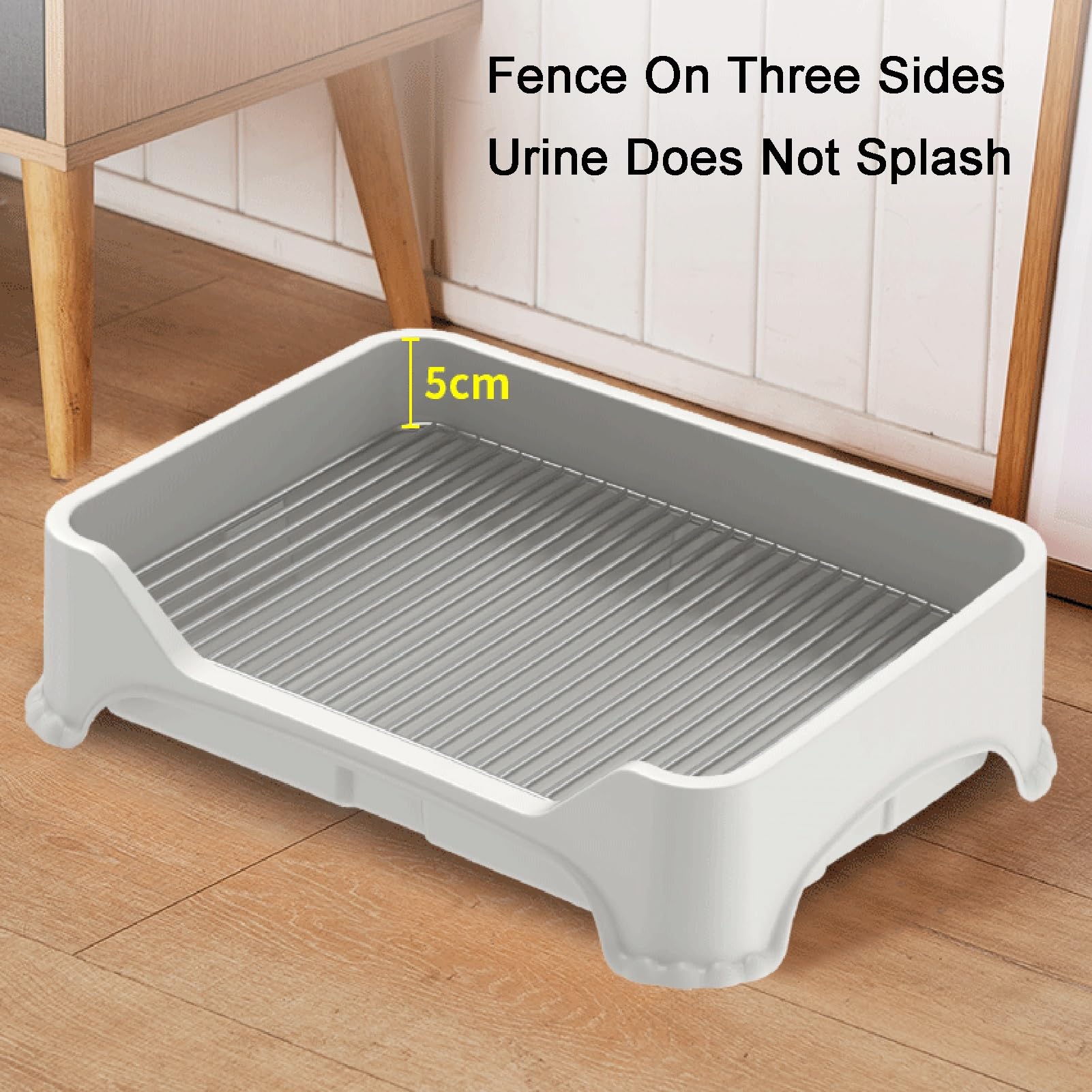 Inodoro para perros para mascotas de interior, diseño de doble capa para perros Mantiene las patas de su mascota secas Protege los pisos y limpia fácilmente Adecuado para perros pequeños y mantiene (