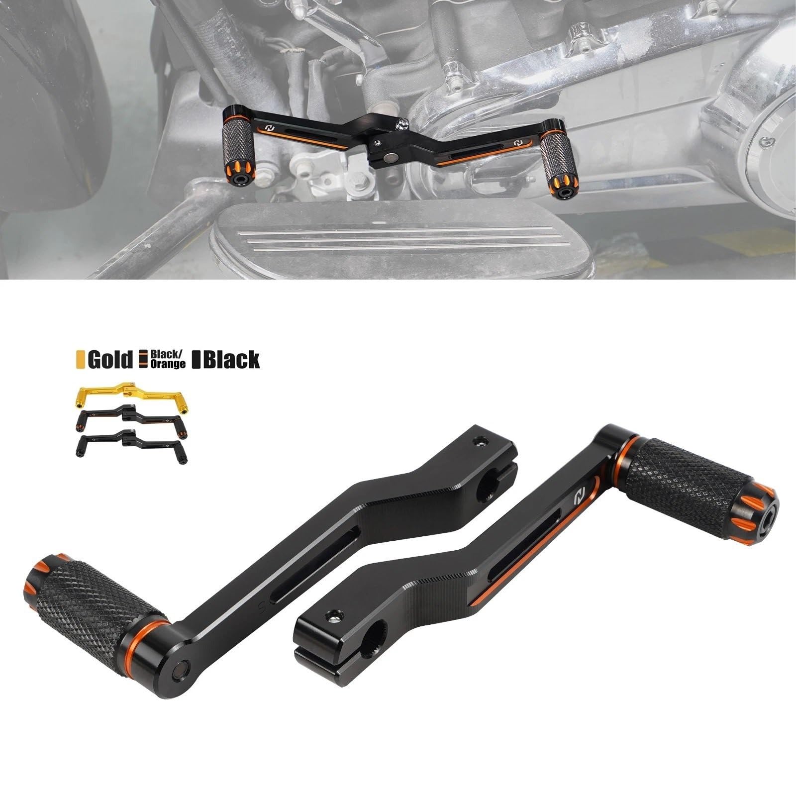motocykl starter Krótkie dźwignie zmiany biegów(Orange)