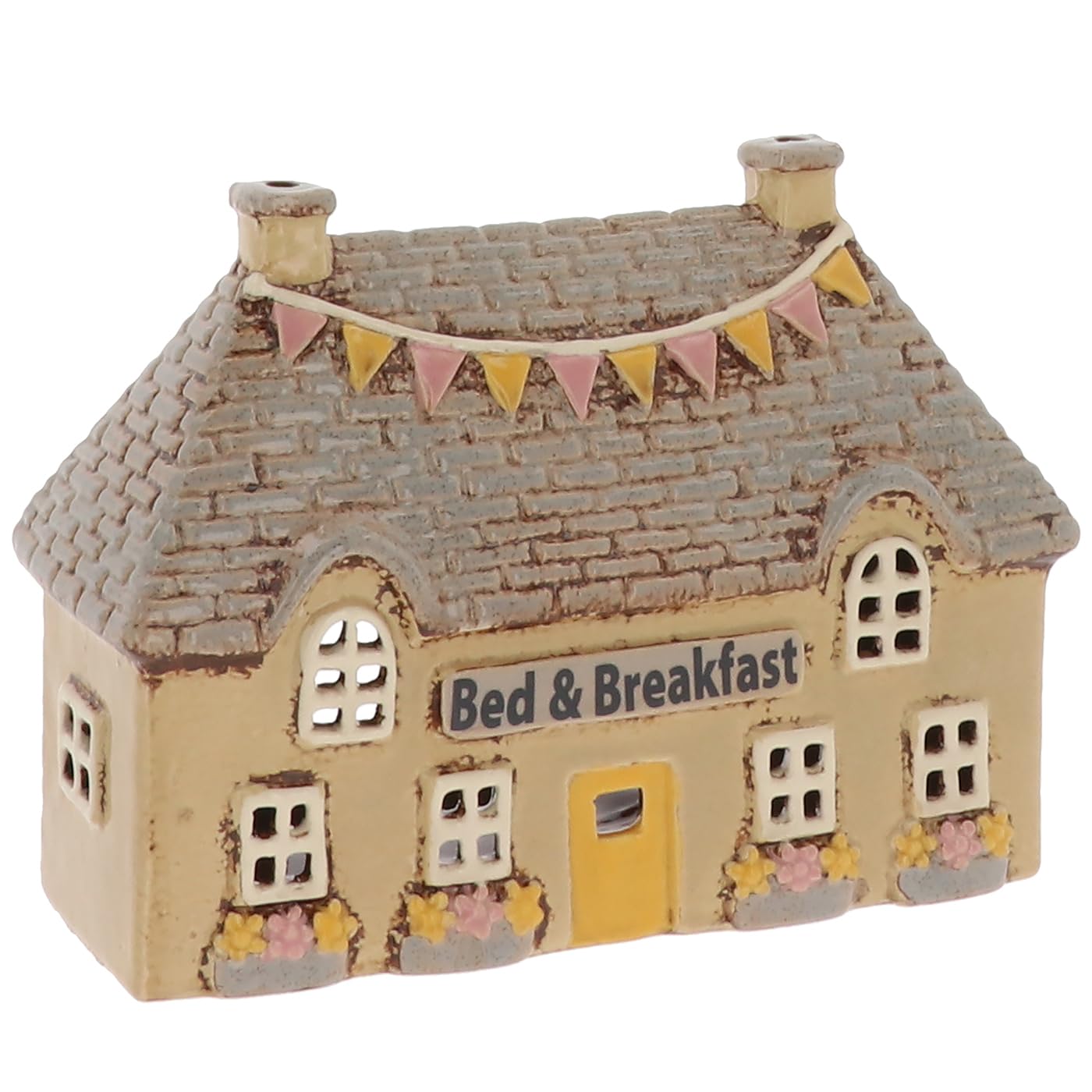 Village Pottery Bed and Breakfast House Tealight Holder JD360113