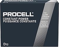 Vista 6 de Duracell PC1300 1.5V D12 Procell - Batería de dióxido de manganeso alcalino, 12 unidades (paquete de 1) - El embalaje puede variar