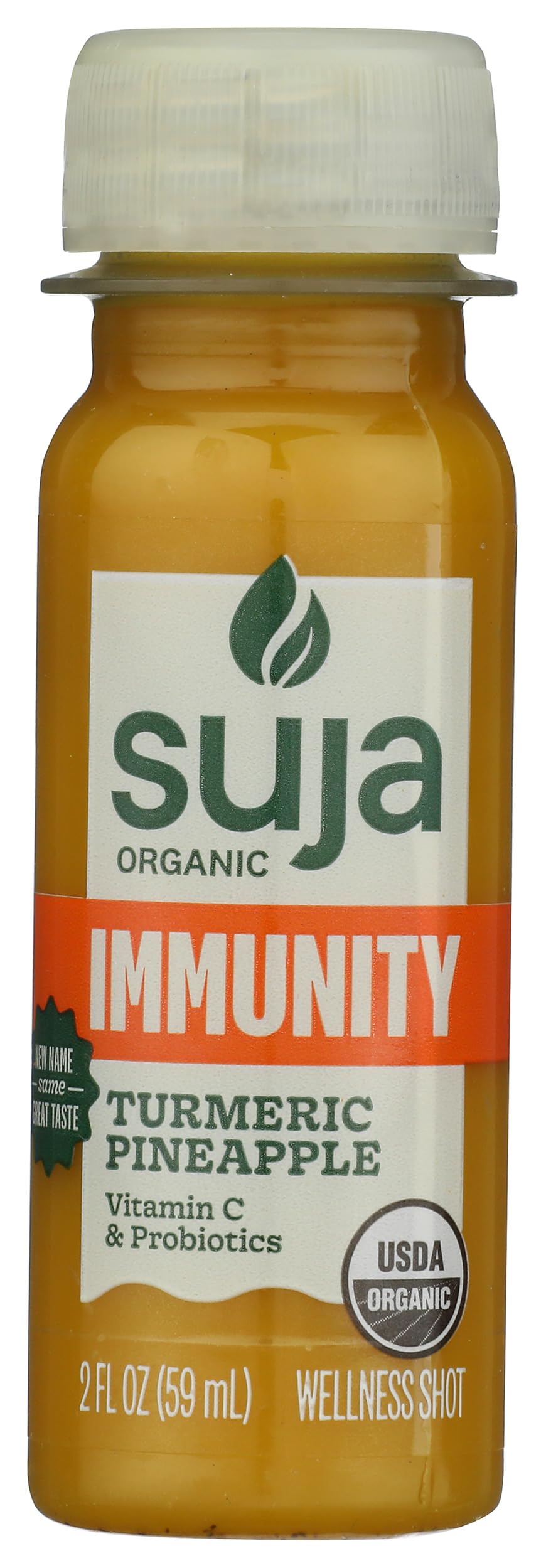 Suja Organic Immunity Defense Shot with Turmeric and Ginger, Immunity Boost & Support, Functional Shots, Cold-Pressed Juice with Live Probiotics, Plant-Based & Gluten-Free (2 Fl Oz)