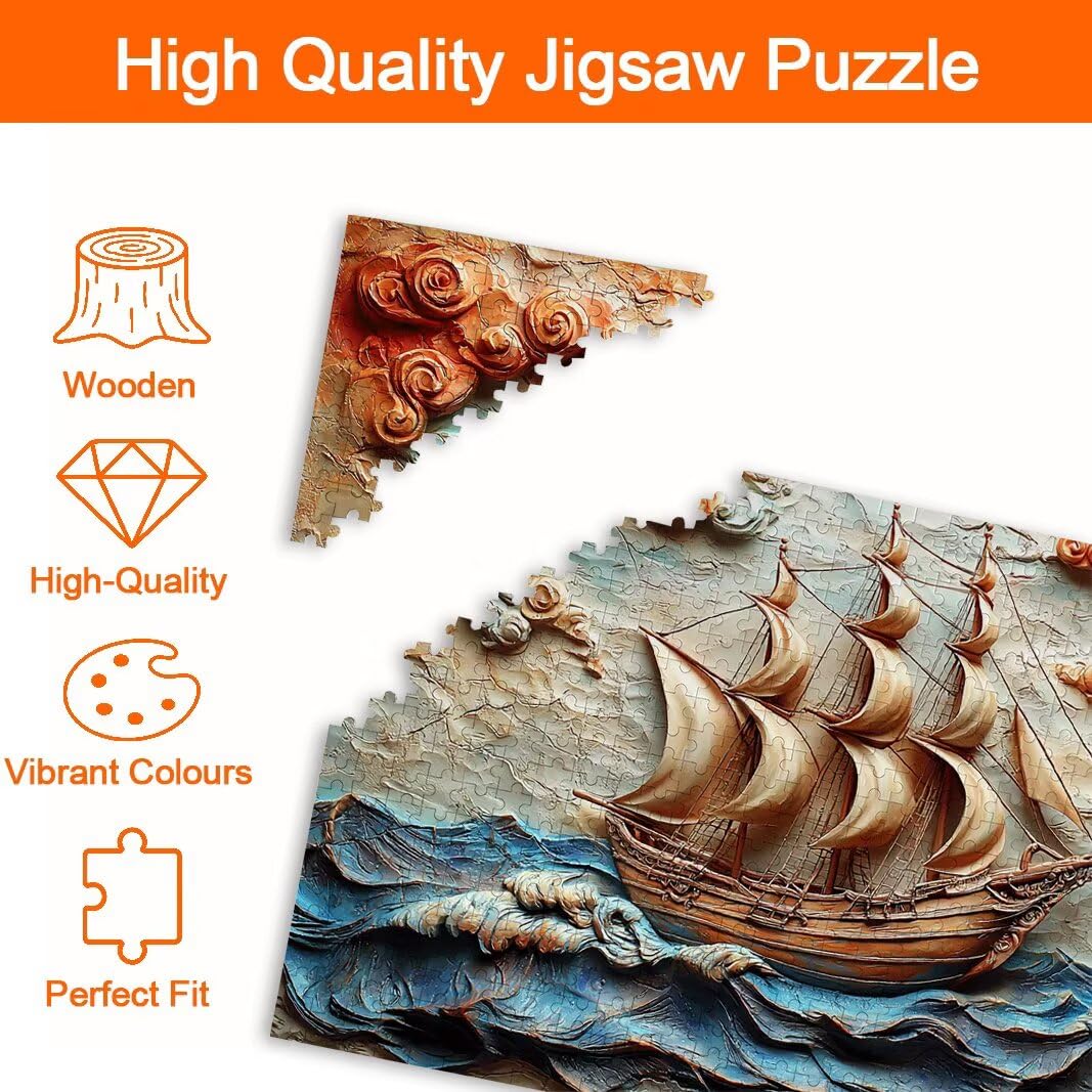Puzzle Barca, Puzzle 2000 Pezzi Adulti per Decor, Regalo Donna/Uomo -8746