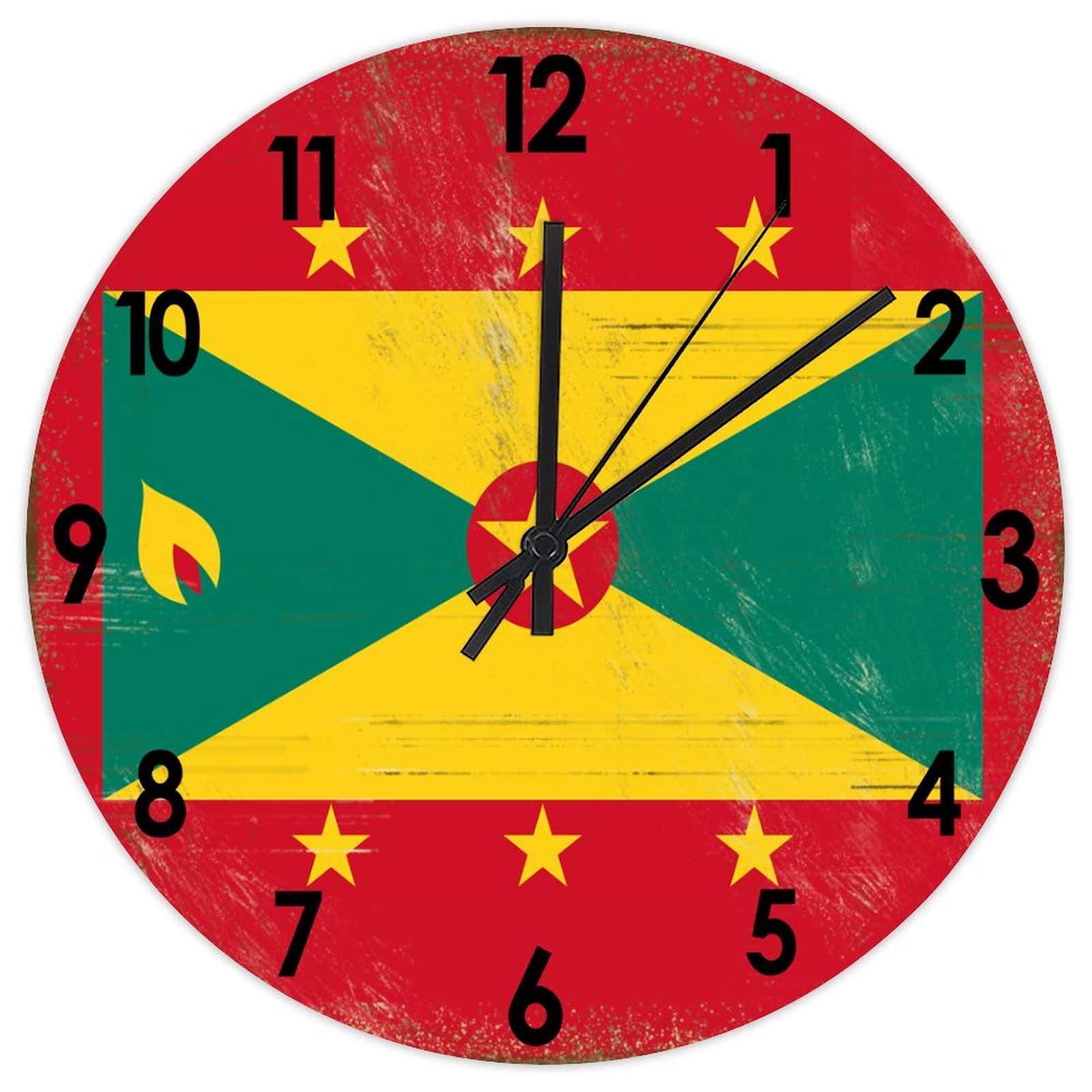 Horloge de cuisine en bois Grenade pour repas en famille