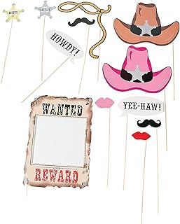 Fun Express - Western Accessory Stick Asst. for Party - Apparel Accessories - Costume Accessories - Costume Props - Party - 12 Pieces