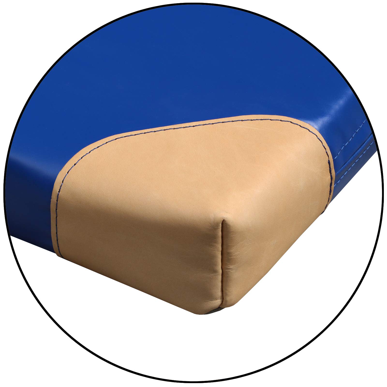 ALPIDEX Matte Turnmatte Sportmatte Gymnastikmatte 200 x 100 x 8 cm mit Antirutschboden und Lederecken RG 80 (weich)
