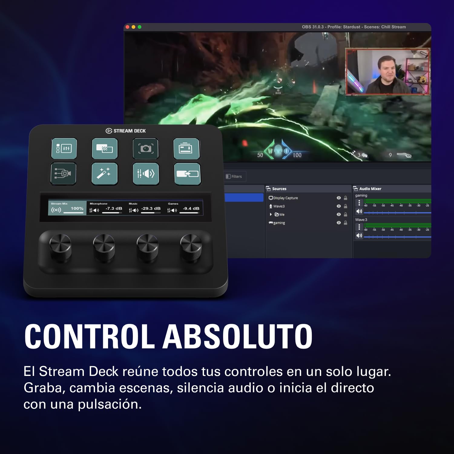 Elgato 4K S, tarjeta de captura externa | Captura 4K60, paso de 1440p120 o 1080p240, soporte HDR10, latencia cercana a cero, USB-C, entrada de audio analógica
