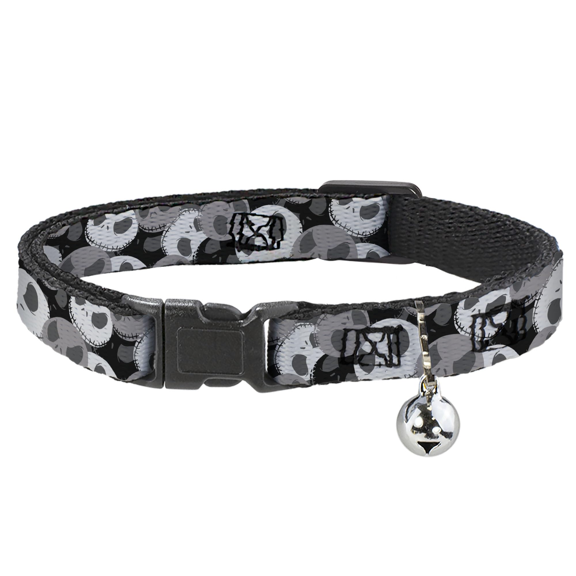 Collar de gato Breakaway Nightmare Before Christmas gris de 8-12 pulgadas