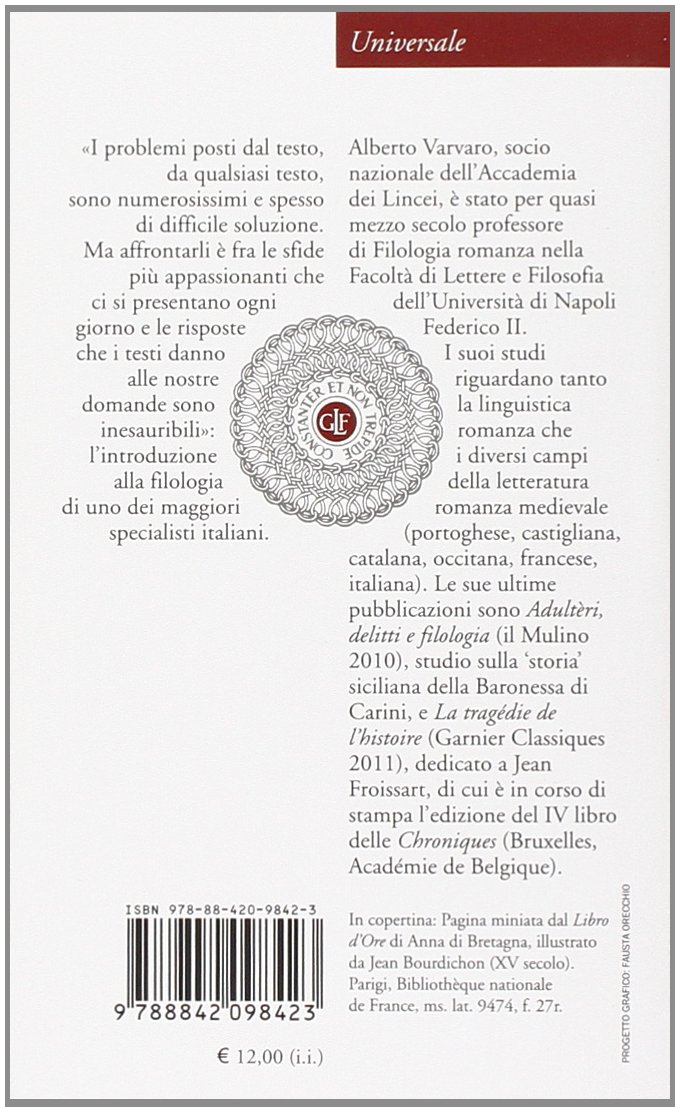 Prima lezione di filologia
