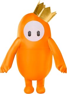 Spirit Halloween Fall Guys Kids Orange Inflatable Costume | Gaming Costumes | Funny Costumes | Fan Operated