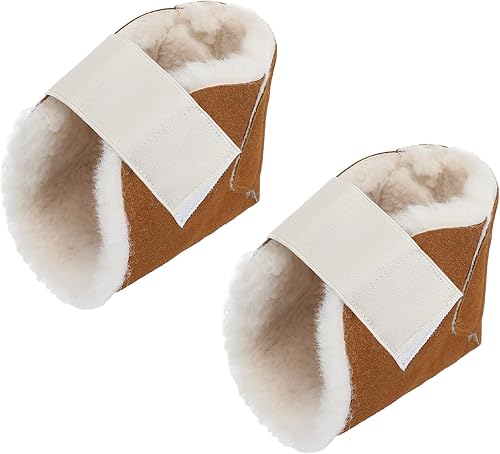 Miniatura 13 de 2 protectores de talón para úlceras por presión, almohadillas de talón de piel de oveja, almohadillas suaves para pies, almohadillas de talón