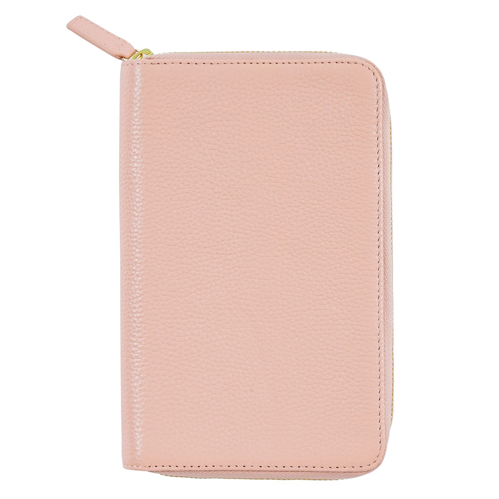 Moterm Zip Leather Cover for Weeks - Fits Hobonichi Weeks and Weeks Mega Notebook Planner (Pebble Dust Rose)