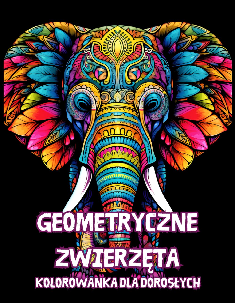 Kolorowanka dla Dorosłych Geometryczne Zwierzęta
