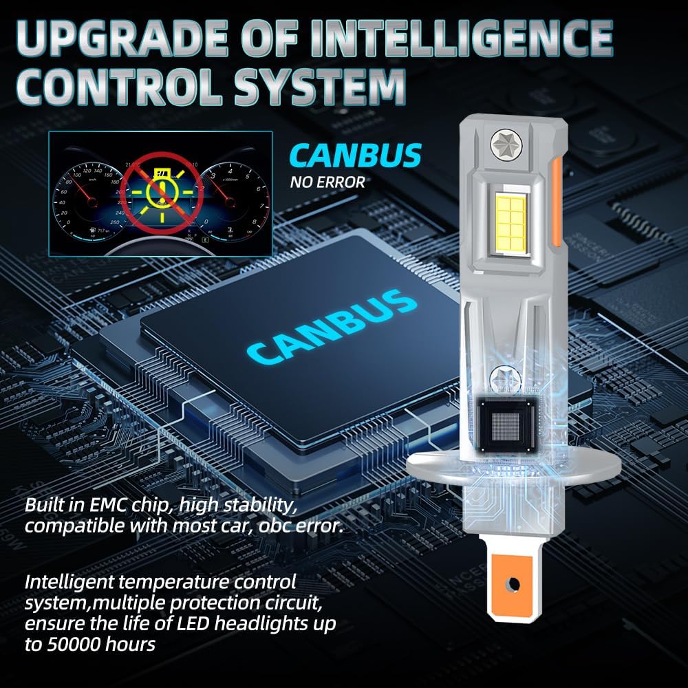 Compatible For Honda CRV 2005 2006 Light Bulbs, Low Beam Lights Bulbs, 20000LM 800% Brightness, 6000K White Car Lights, Plug-N-Play, 2-Pack