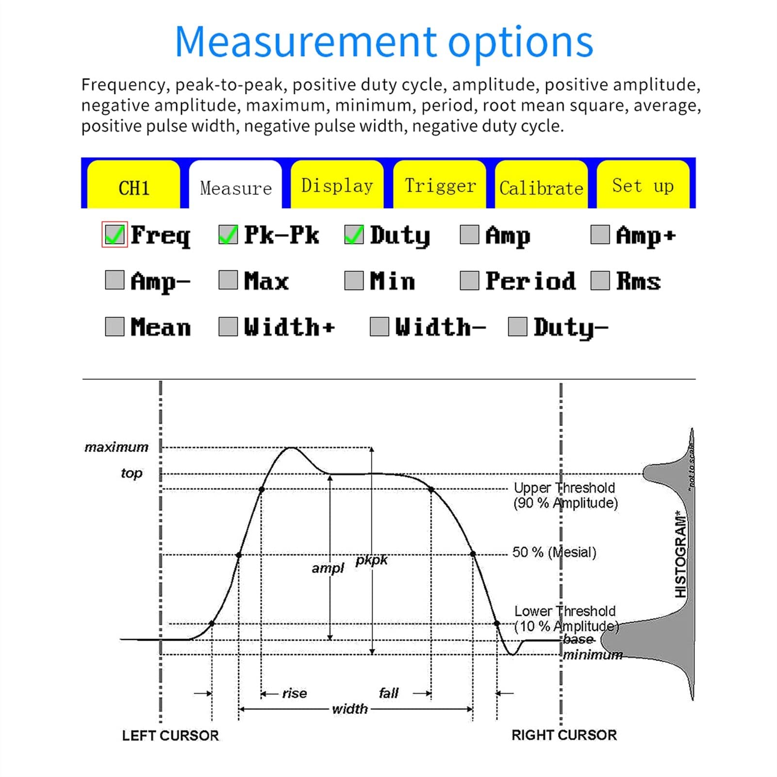 Osciloscopio, DSO1C15 Osciloscopio digital profesional 110MHz ancho de banda analógico 500ms / s Tasa muestreo soporte tasa Almacenamiento
