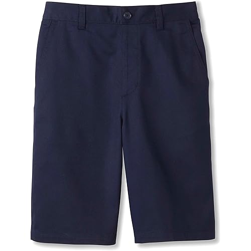 French Toast Boys' Husky Pull-on Twill Shorts School Uniform for Kids