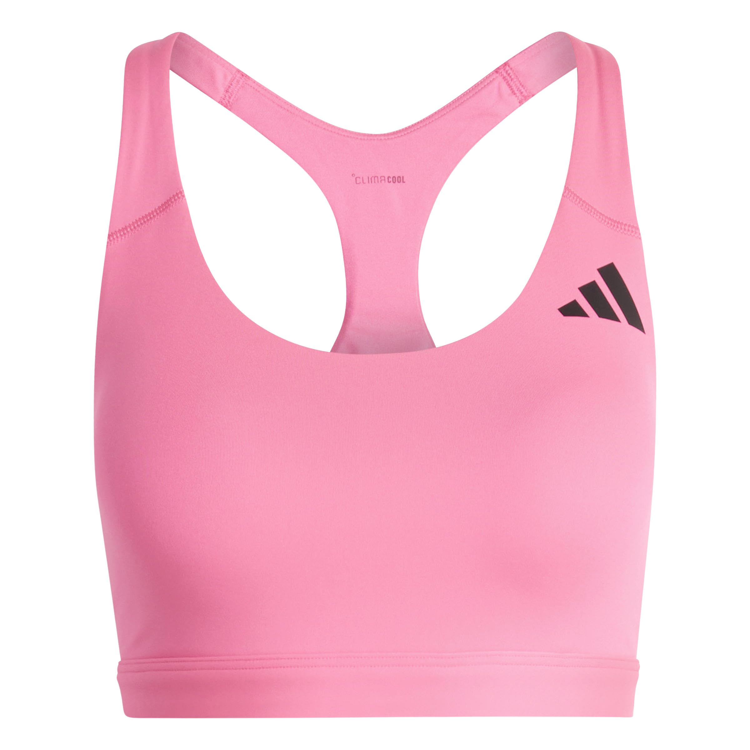 adidas Women's Optime Essentials Workout Medium Support Bra, Lucid Pink, XS