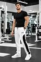 ENDEAVOUR WEAR Men's Cotton Baggy Trackpants | Oversized Fit Streetwear & Gym Wear | Comfortable Casual Lower for Men Off-White gallery image